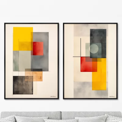 Набор из двух постеров на холсте Day and Night 75X105 / 75X105 CM 8