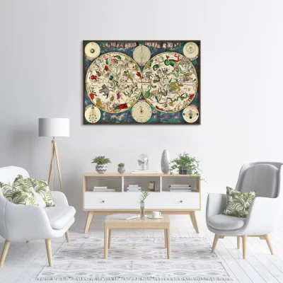 Постер Map of constellations 105X75 CM 3