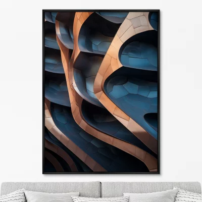 Постер на холсте Form light and shadow 75X105 CM 6