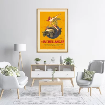 Постер на холсте La 15hp Bellanger 75X105 CM 3