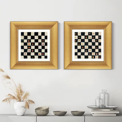 Диптих Book of Chess II Northern France 36X36 / 36X36 CM 5