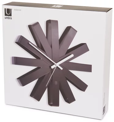 Часы настенные Ribbon Ø31 CM чёрныe 6