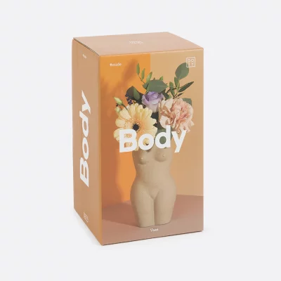 Ваза для цветов body, white, 18,8 см 6