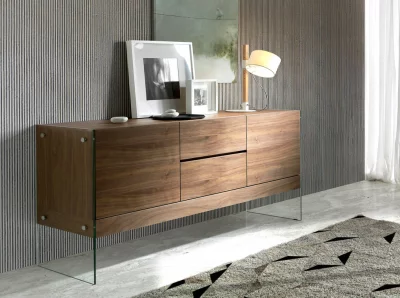 Комод со шпоном из ореха CP1410-E 180X45X85 CM 5