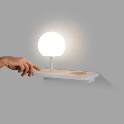 Бра с полкой Niko Right LED белое 7W 3000K 30X22 CM 4