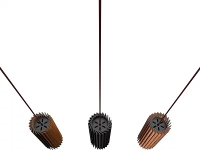 Подвесной светильник направленного света Rotor 33X12X12 CM дуб черный 5