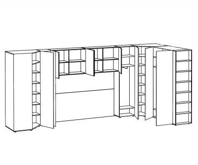 Композиция Modus 54 534.2X236.5X233 CM 3