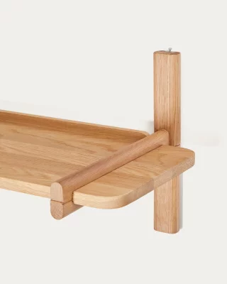 Модульная полка Sitra из массива дуба, натуральная отделка 110X30.5X28 CM 4