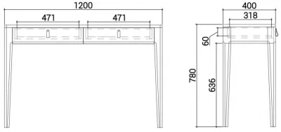 Консольный стол Case 120X40X78 CM 6