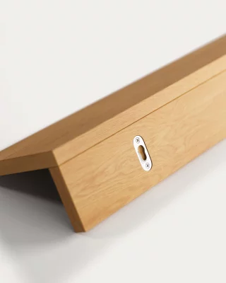 Полка Abilen из дубового шпона с натуральным покрытием 80X15 CM 5