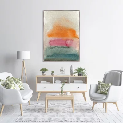 Постер на холсте Sunset over the sea 75X105 CM 3