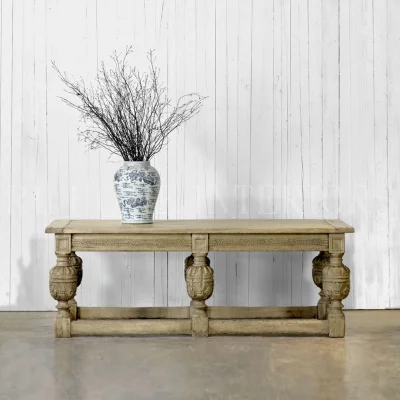 Стол консоль из дуба English Refectory 228X99X81 CM 3