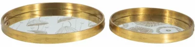Набор из двух декоративных подносов Tahmina 45X45X4 / 37X37X4 CM 8