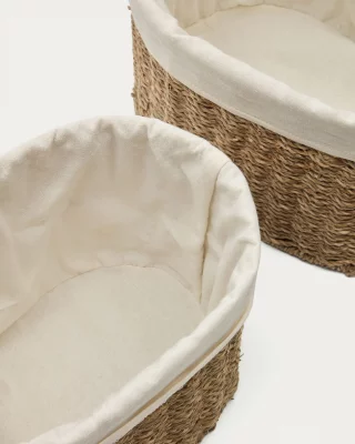 Набор из 2 корзин среднего размера из натурального волокна Tossa 35X25X22.5 CM 5
