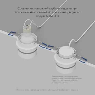 Встраиваемый влагозащищенный точечный светильник Ribe 7X7X6 CM 4