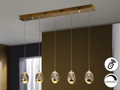 Подвесной светодиодный светильник Rocio 5L 96X9X95 CM 4