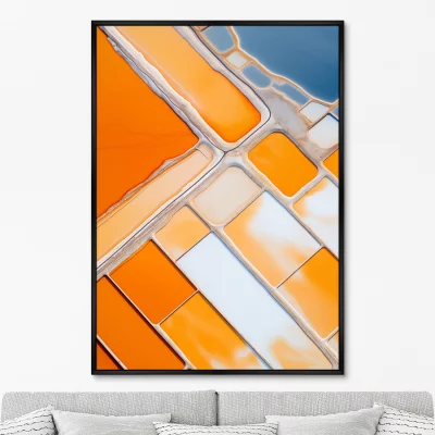 Постер на холсте Salt lakes 75X105 CM 6