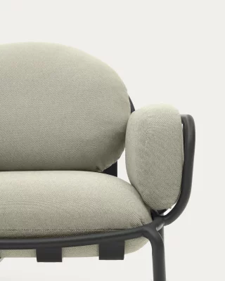 Уличное кресло Joncols из алюминия с серым покрытием и бежевыми подушками 89X80X75 CM 3