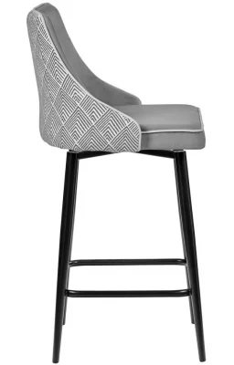 Стул полубарный Dave 51X48X96 CM серый 3