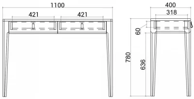 Консольный стол Case 110X40X78 CM 6