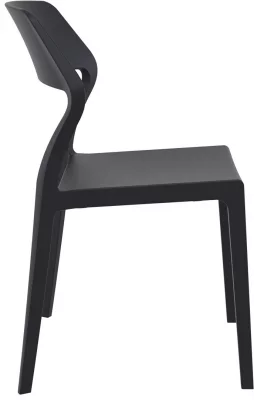 Стул пластиковый Snow 52X56X83 CM чёрный 5