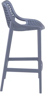 Стул пластиковый барный Air 45X53X105 CM серый 5