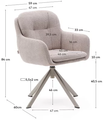 Стул Lexa 59X60X83 CM 5