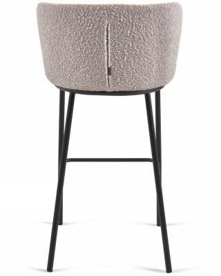Барный стул Ciselia 54X48X102 CM серая ткань букле 4