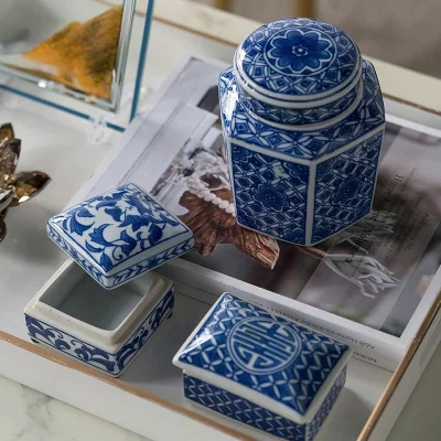 Набор из трёх ваз Bahar 13X13X17 / 11X11X16 / 13X11X15 CM 5