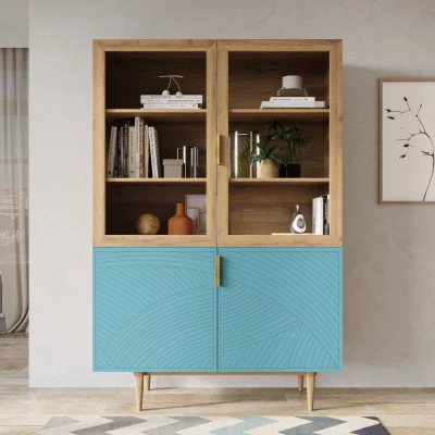 Буфет Line 120X50X180 CM blue 4