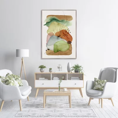 Репродукция на холсте Rain cloud over mountain 75X105 CM 3