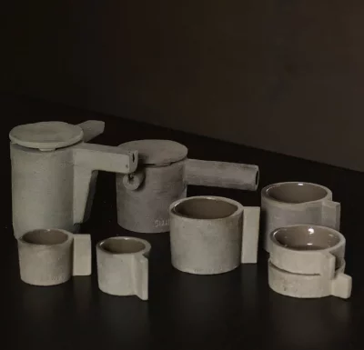 Чайник из керамического цемента FCK 500 ml 4