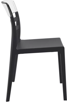 Стул пластиковый Moon 52X57X83 CM чёрный 5