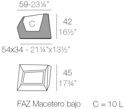 Кашпо Faz 59X45X42 CM 4