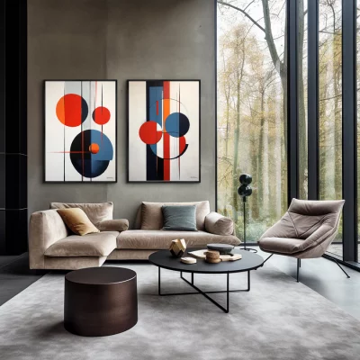 Набор из двух постеров на холсте Monkeys 75X105 / 75X105 CM 4