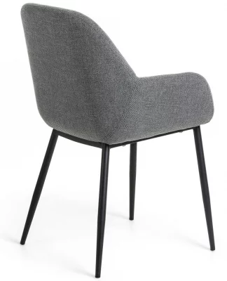 Стул с подлокотниками Konna 59X52X83 CM серый 3