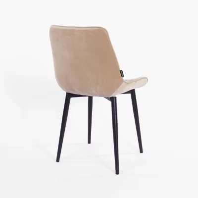 Стул Толедо бежевый бархат чёрные ножки 51X58X83 CM 4