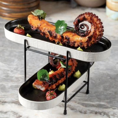 Блюдо Notos deep oval tray 25X9X4 CM 4