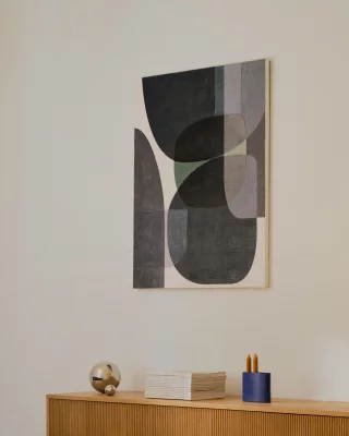 Абстрактный холст Nemsa в сине-зеленых тонах 100X2.8X80 CM 3