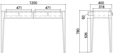Консольный стол Case 120X40X78 CM 6