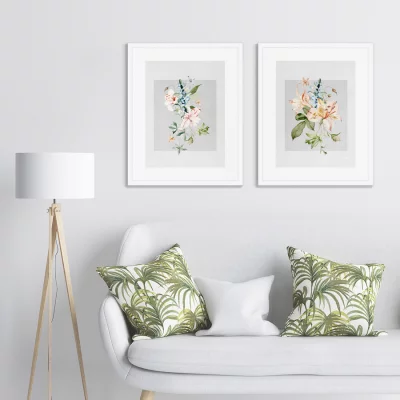 Диптих Floral set in pale shades No10 42X52 / 42X52 CM 4