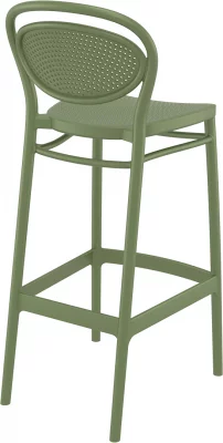 Пластиковый барный стул Marcel Bar 45X52X106 CM зелёный 3