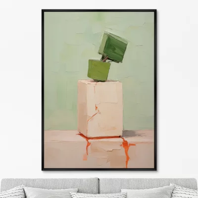 Постер на холсте Cubic flowers 75X105 CM 6