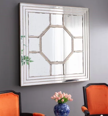 Зеркало настенное в винтажном стиле Square 122X122 CM 3