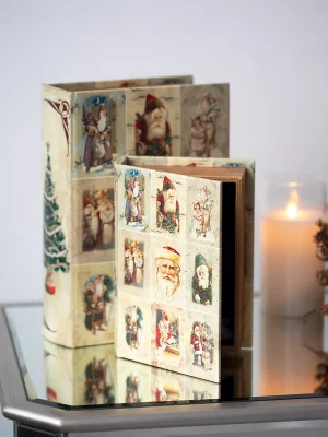 Набор из двух шкатулок в виде книг Xmas Tree 27X7X33 / 25X5X25 CM 11