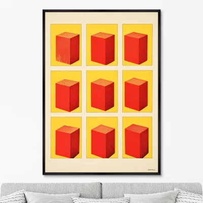Постер на холсте Colors and shape space 75X105 CM 6