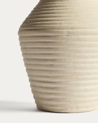 Бежовая ваза из папье-маше Pria 25 CM 4