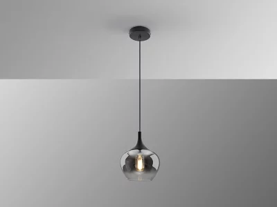 Подвесной светильник Opaz 1L черный/дымчатый D19 19X23 CM 9