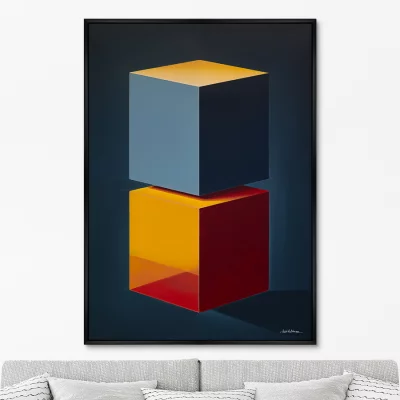 Постер на холсте Cubes in Colors 75X105 CM 5