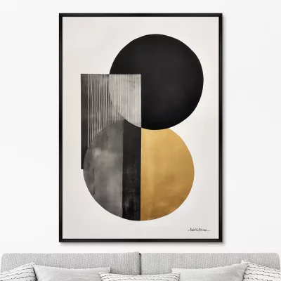 Постер на холсте Rounded curves 75X105 CM 6